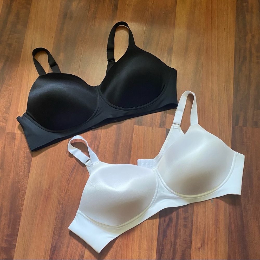 2 Catherines Intimates 48B bras black and white